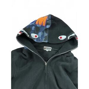 Unique Shark Hooded Zip-Up Sweatshirt